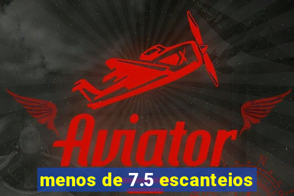 menos de 7.5 escanteios